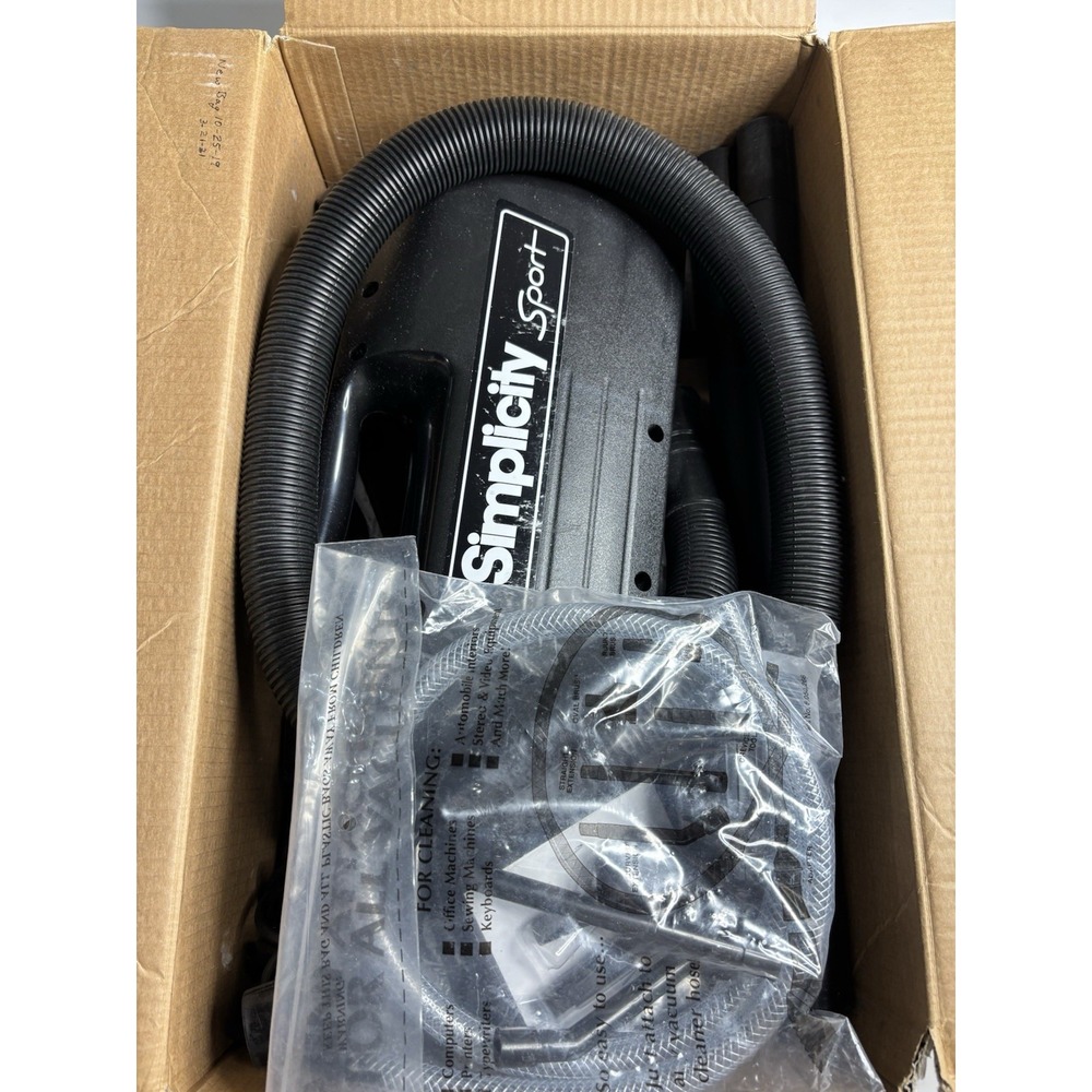 Simplicity Sport S100 Compact Canister Vacuum Cleaner + Hose Tools Attachments